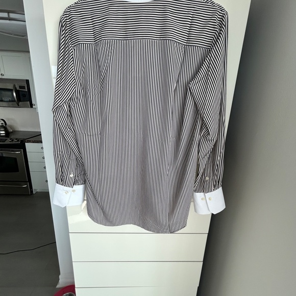 NWT Mango Strip Contrast Blouse - Picture 5 of 5
